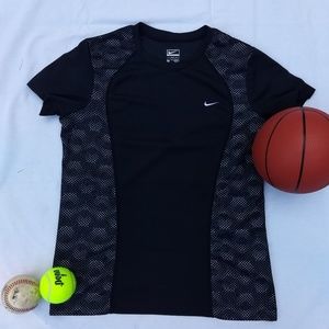 Nike black and white performance athletic shirt